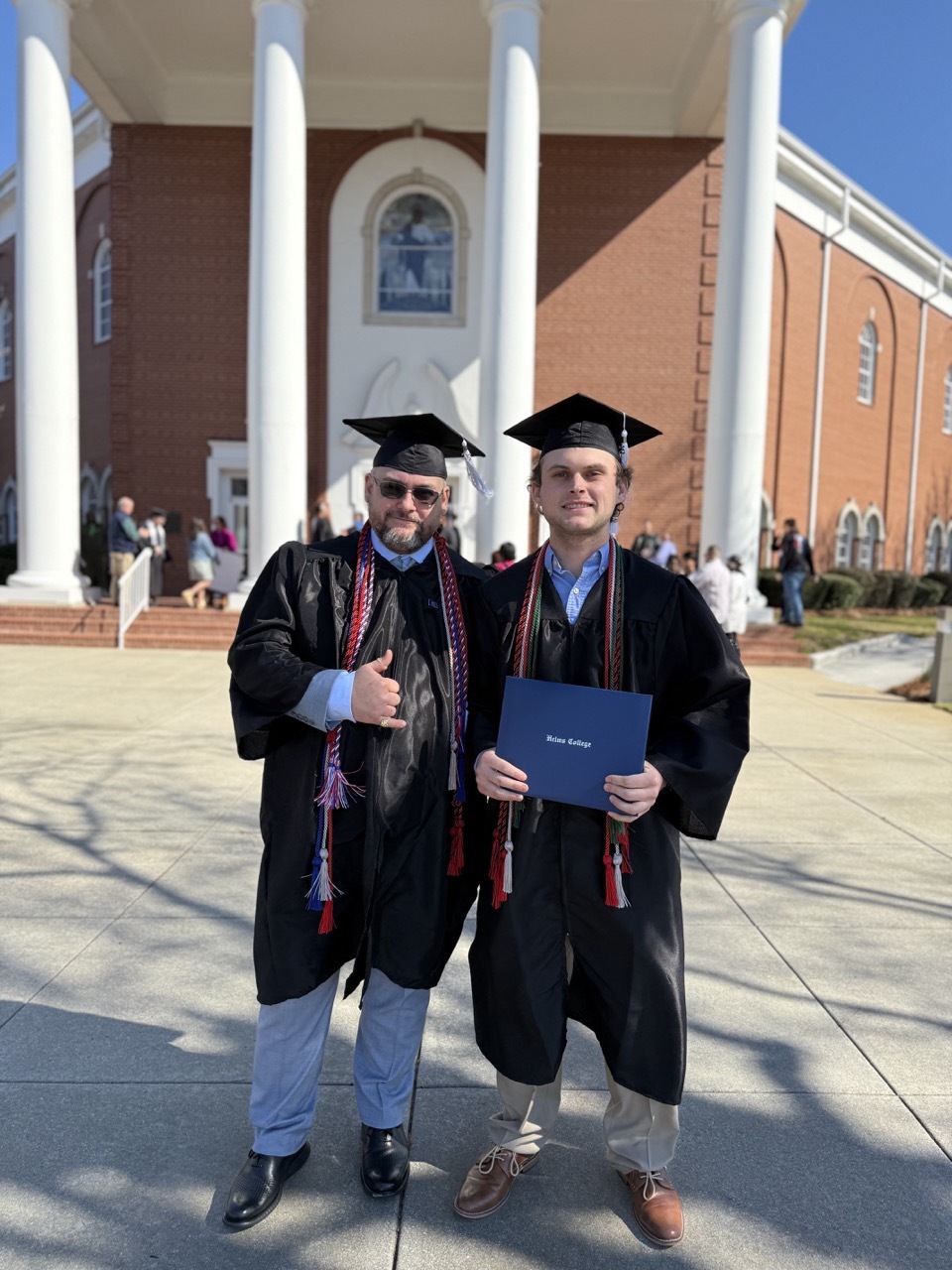 Helms Graduates at commencement ceremony