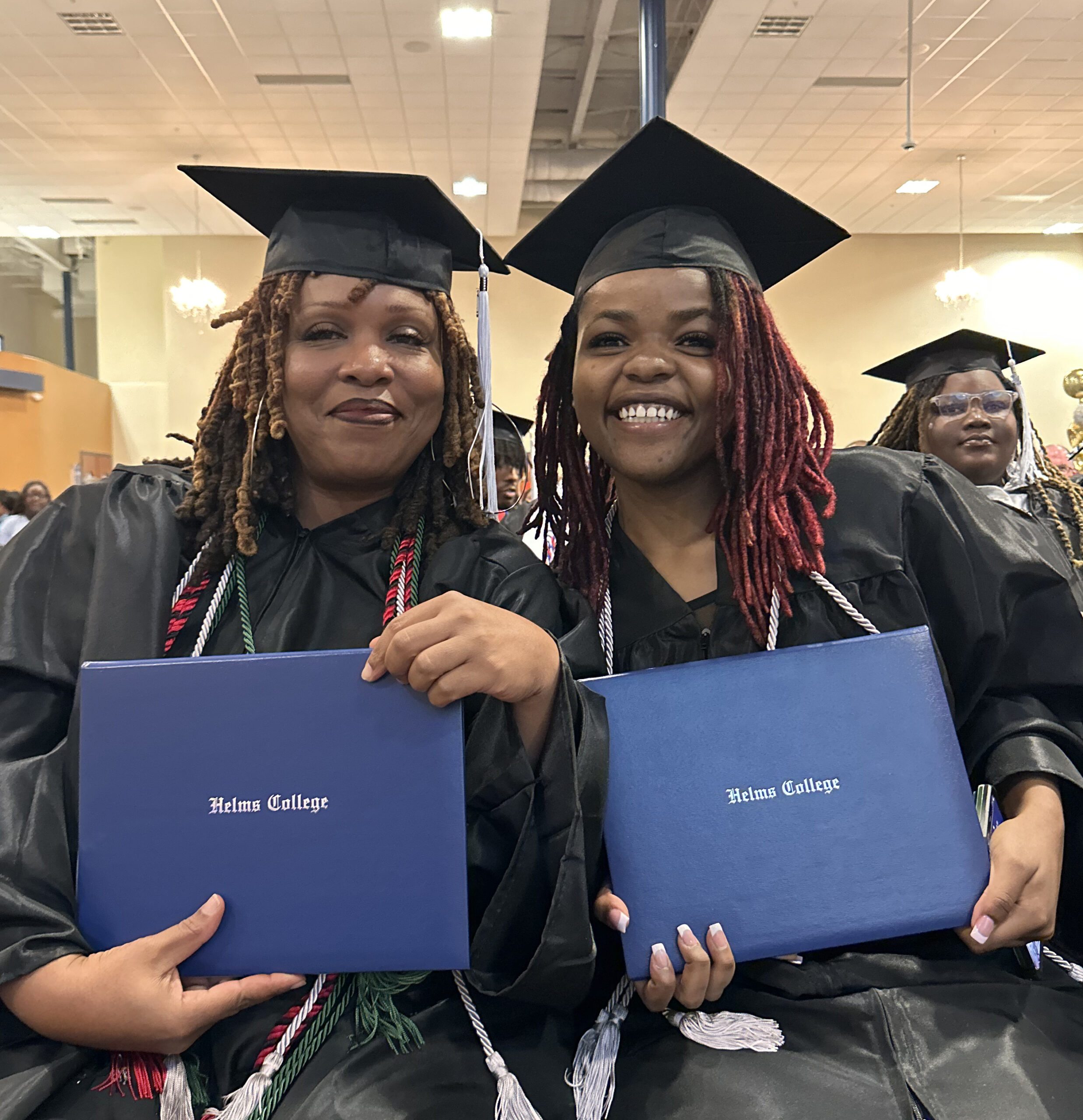 Helms College students at commencement in macon
